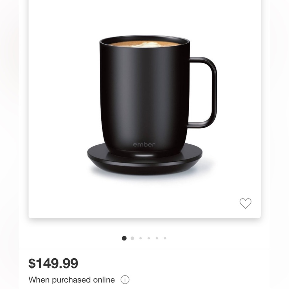 COPY - Ember 2 140z smart mug MSRP 149.00